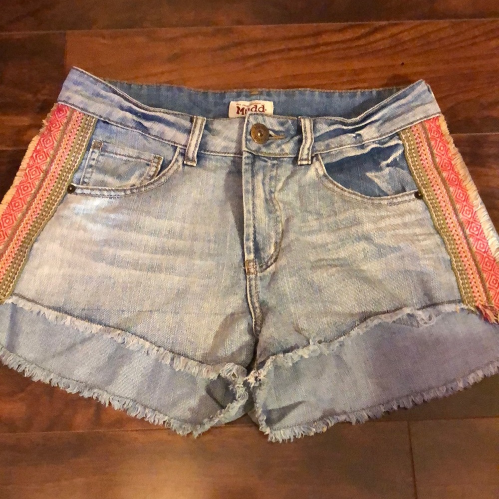 high wasted jean shorts